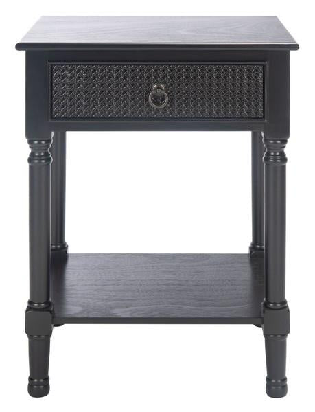 Haines 1-Drawer Accent Table in Black