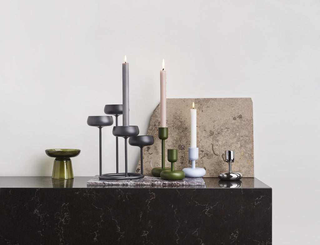 Nappula Candleholder in Various Sizes & Colors design by Matti Klenell for Iittala