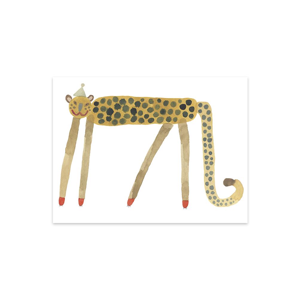 Poster - Smiling Leopard Elvis - Multi