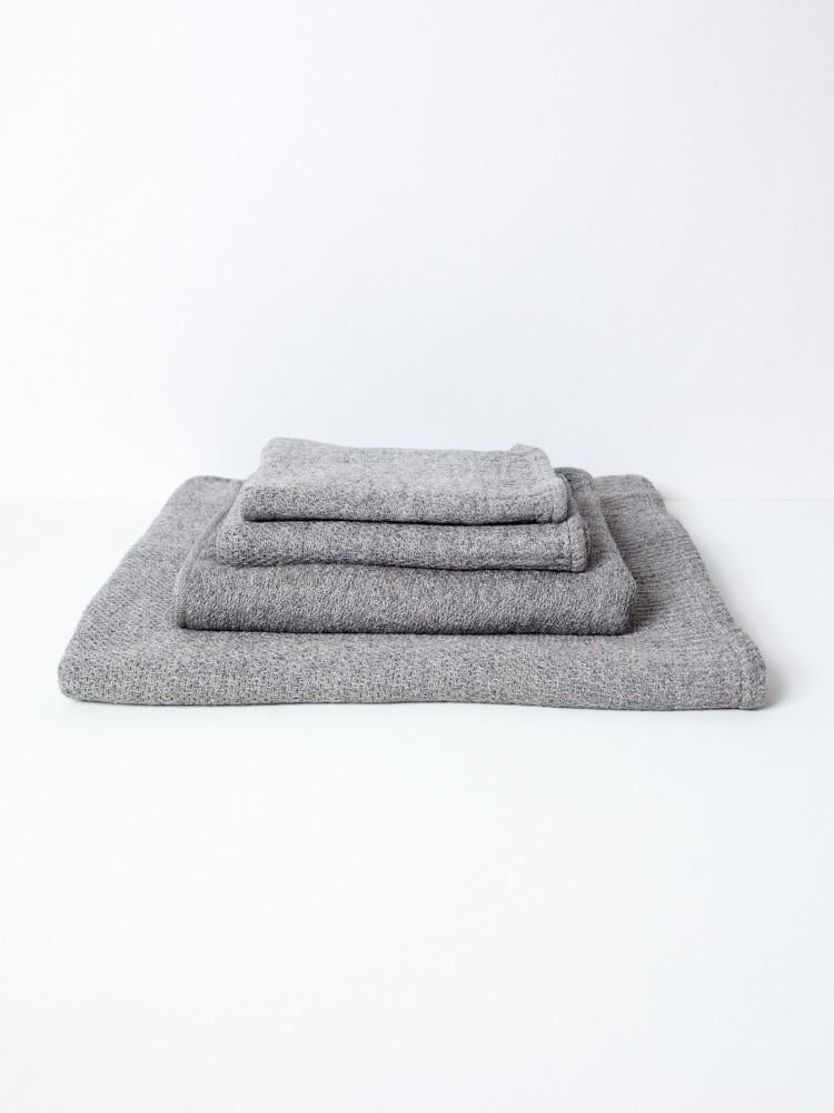 Lana Grey Towels in Various Sizes design by Morihata