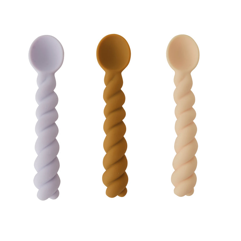 Pack of 3 Mellow Spoon in Lavender / Vanilla / Light Rubber