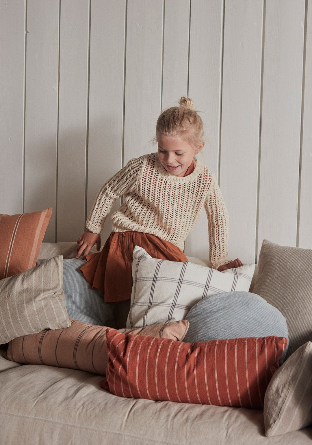 Square Kyoto Cushion in Off-White