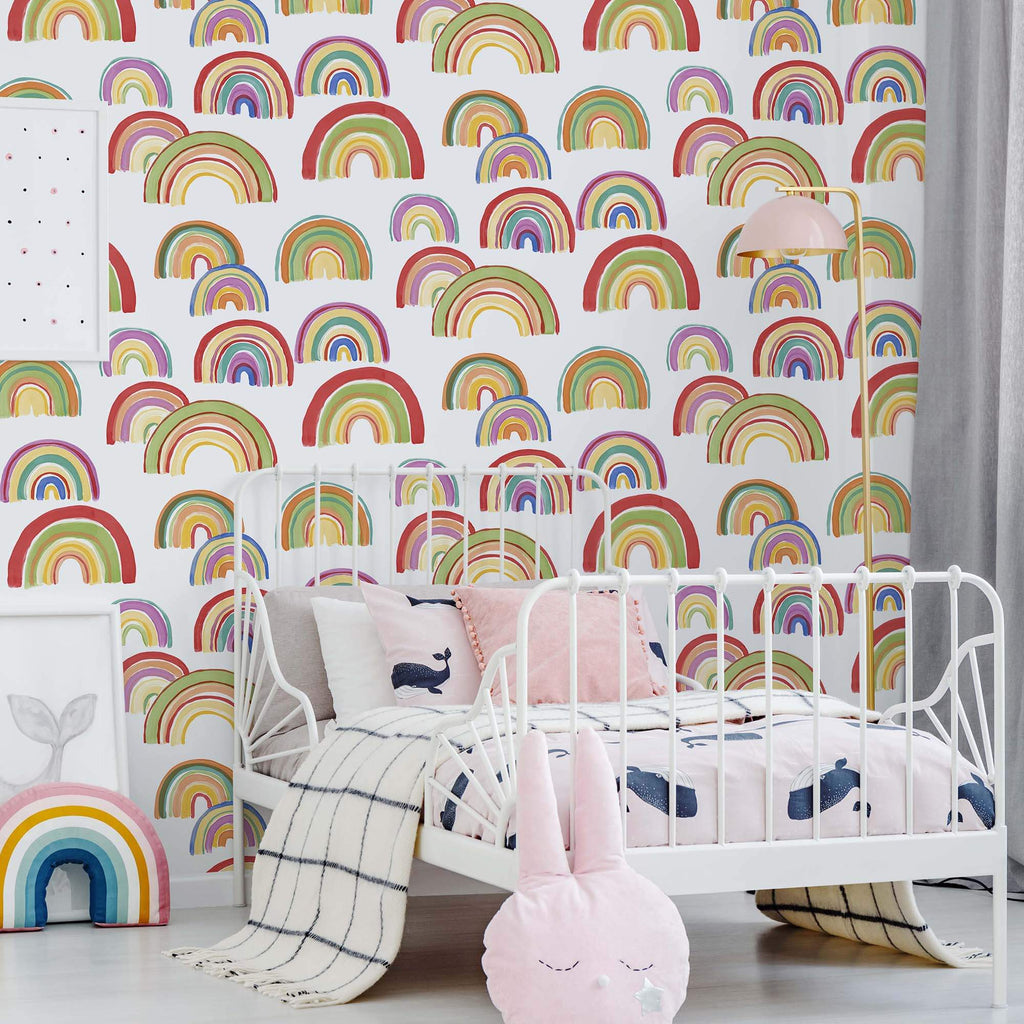 Over the Rainbow Multicolor Wallpaper from the Capsule Collection by Graham & Brown