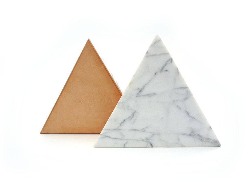 White Marble Trivet in Various Shapes design by Fort Standard