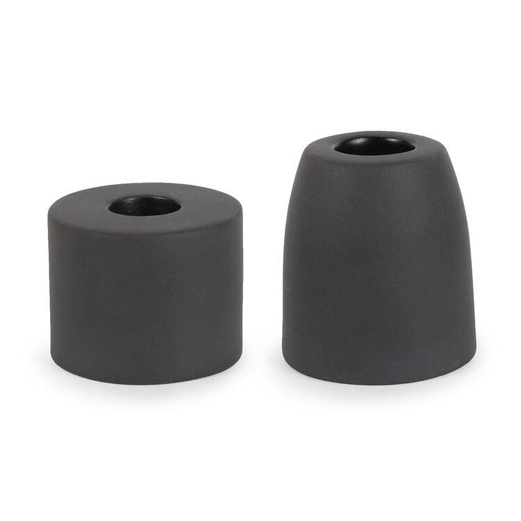 Petite Ceramic Taper Holders in Smoke