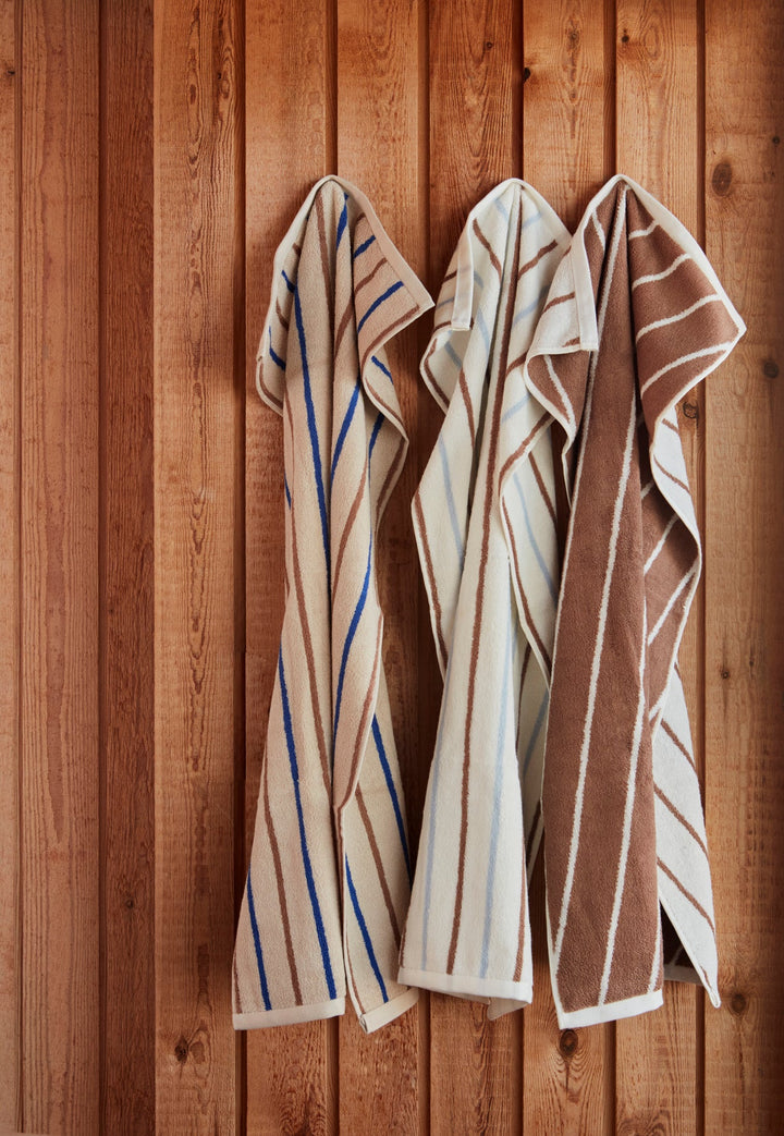 Medium Raita Towel in Caramel / Ice Blue