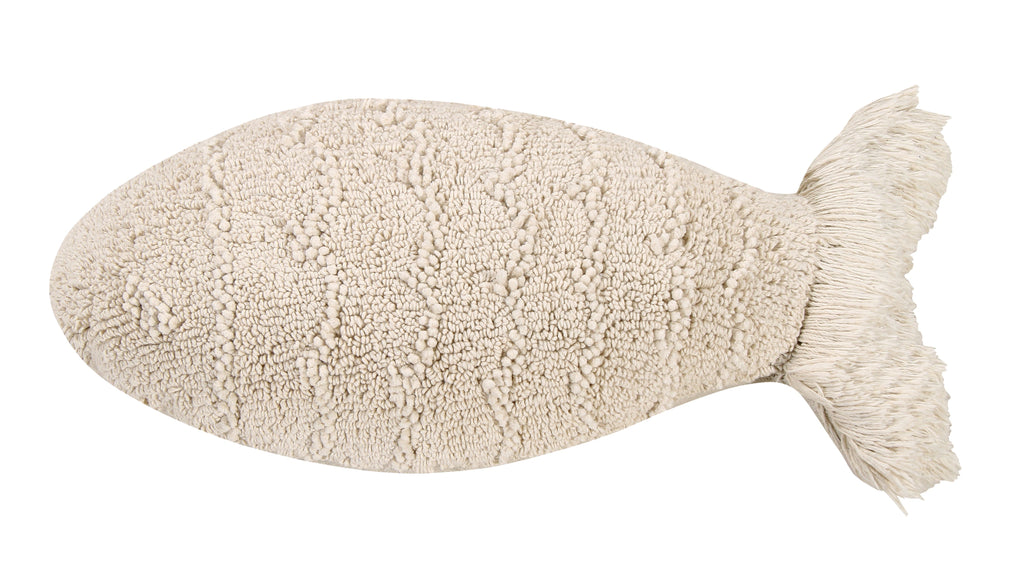 Baby Fish Cushion in Natural design by Lorena Canals