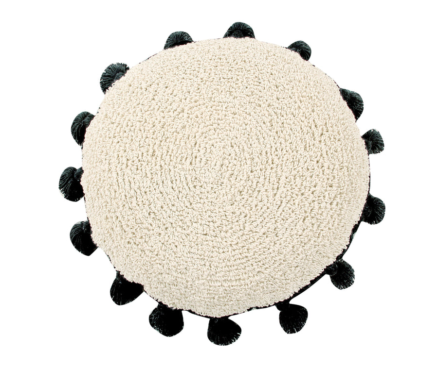 Circle Cushion in Black design by Lorena Canals