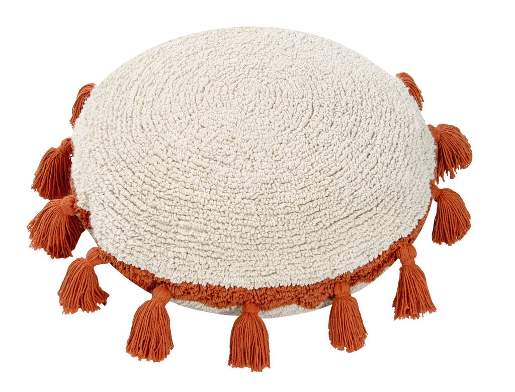 Circle Cushion in Terracota design by Lorena Canals