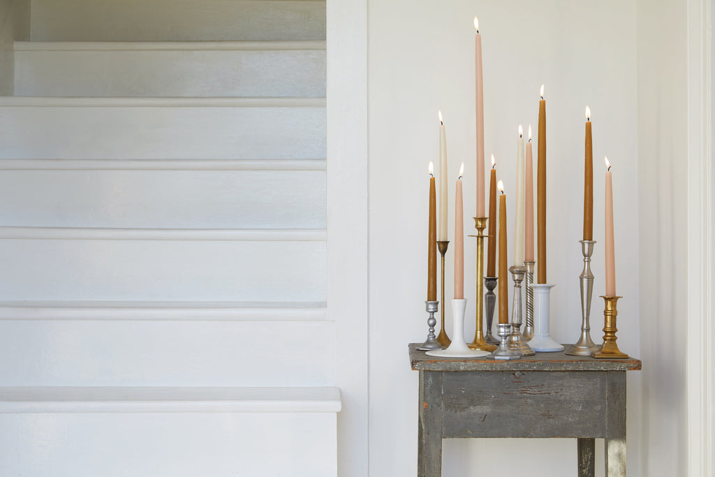 Taper Candles in Miel