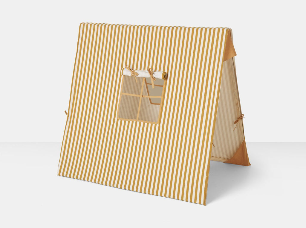 Mustard Thin Striped Tent by Ferm Living