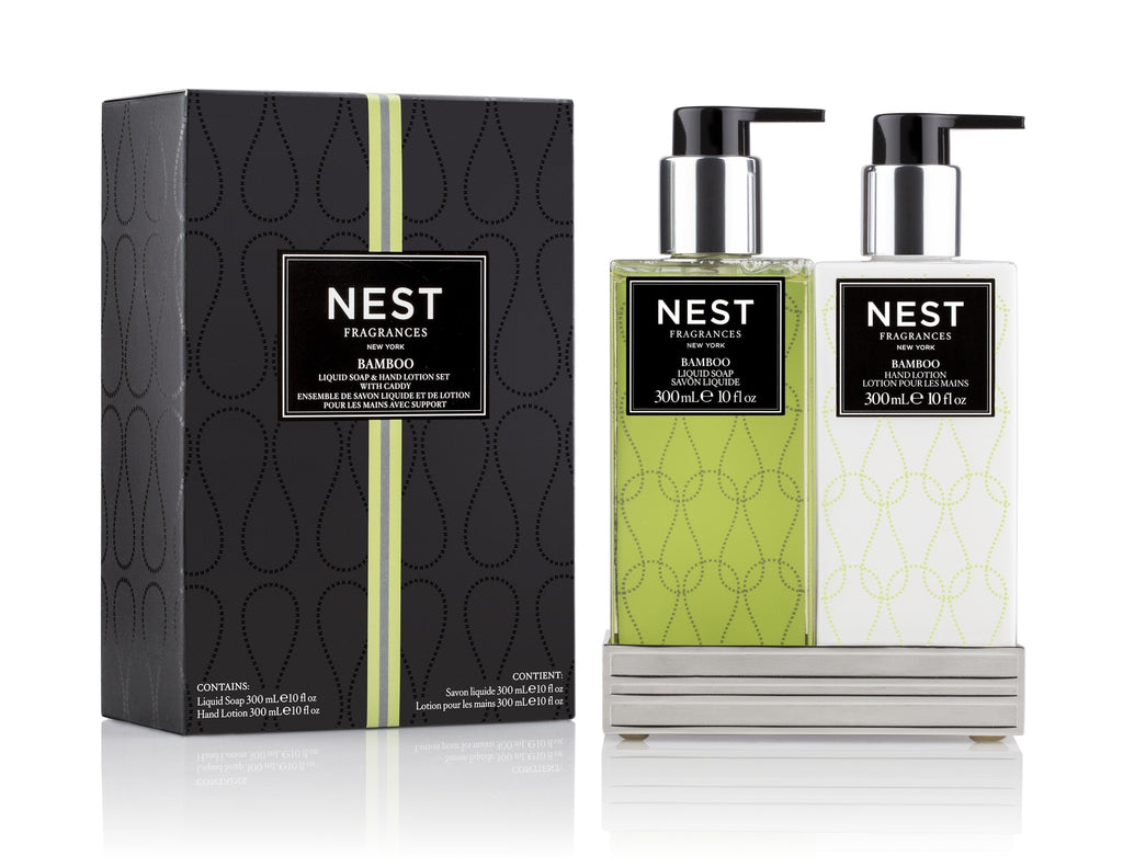 Bamboo Liquid Soap and Hand Lotion Gift Set design by Nest Fragrances
