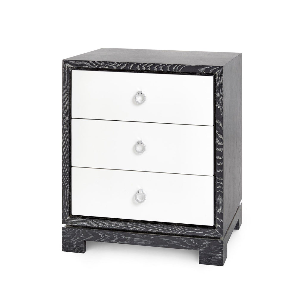 Berkeley Small Side Table in Grey & White