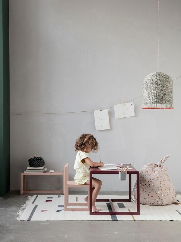 Little Architect Table in Bordeaux by Ferm Living