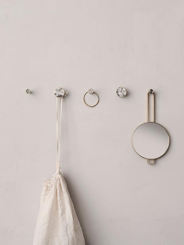 White Marble Hook by Ferm Living