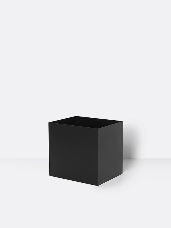 Plant Box Pot in Black by Ferm Living