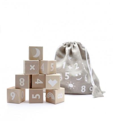 Math Blocks in White